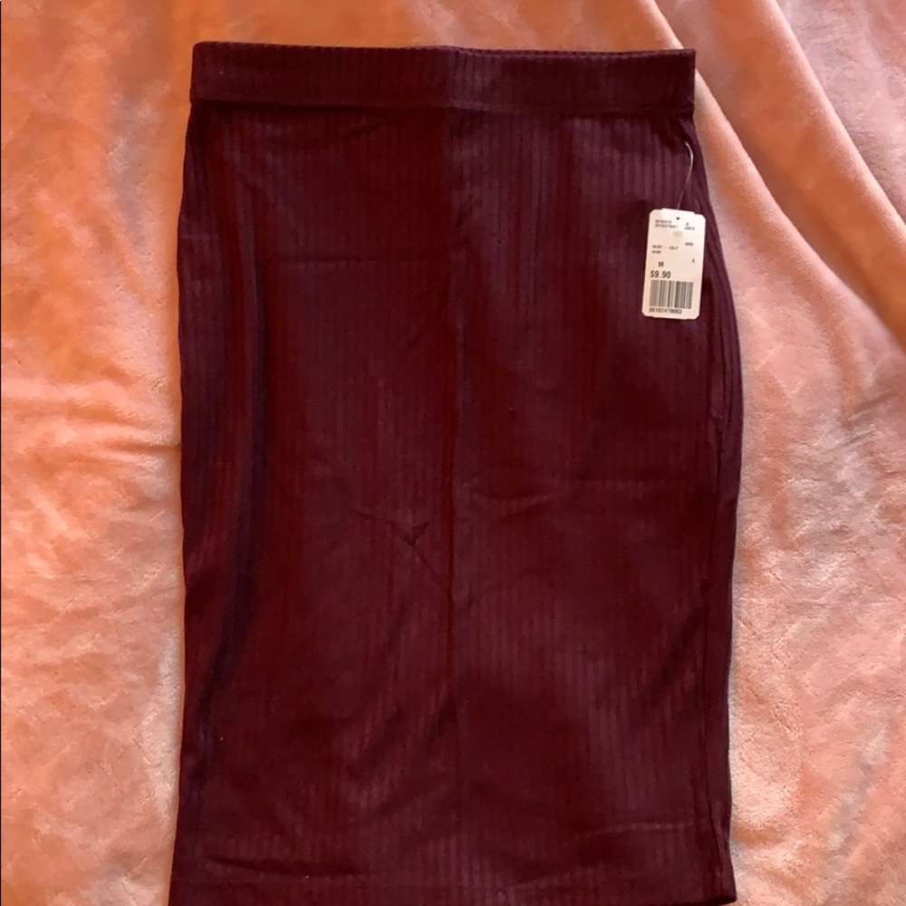 Maroon Pencil Skirt